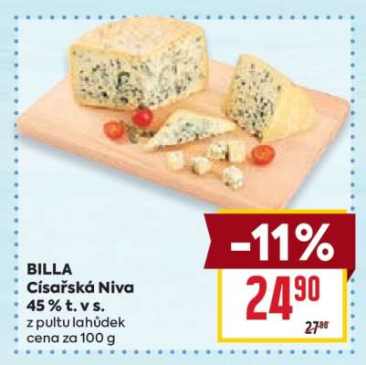 BILLA Císařská Niva 45% t. v s.