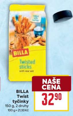 BILLA Twist tyčinky