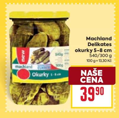 Machland Delikates okurky 5-8 cm