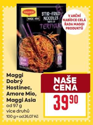 Maggi Dobry Hostinec, Amore Mio, Maggi Asia
