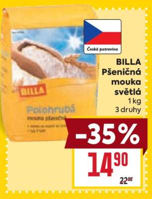 BILLA Pšeničná mouka světlá