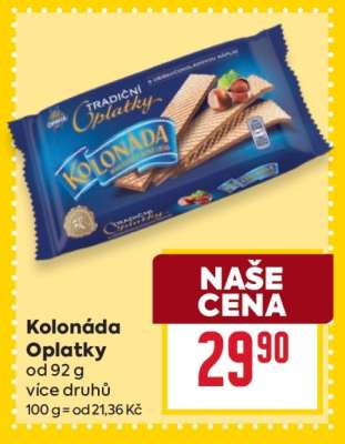 Kolonáda oplatky
