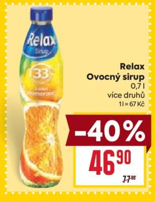 Relax Ovocný sirup