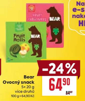 Bear Ovocný snack