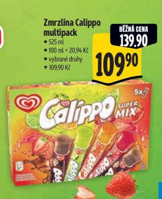 Zmrzlina Calippo multipack