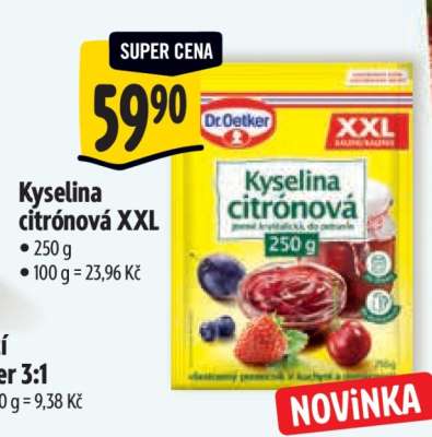 Kyselina citrónová XXL
