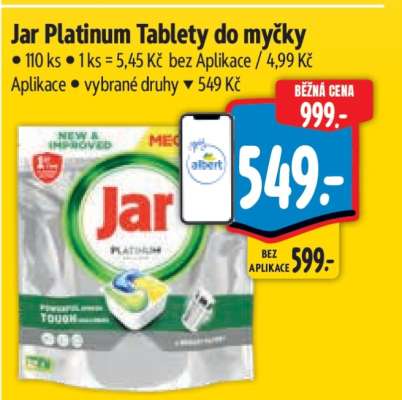 Jar Platinum tablety do myčky