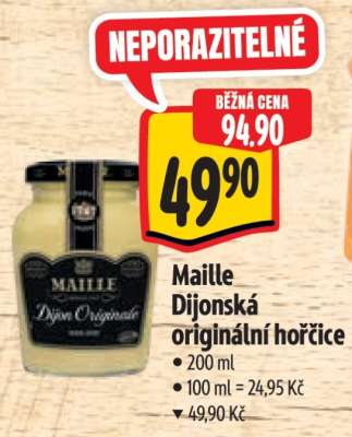 Maille Dijonská originální hořčice