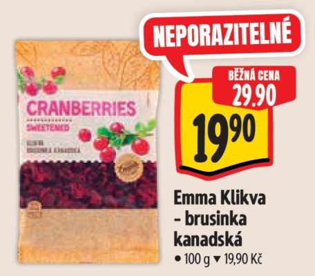 Emma Klikva - brusinka kanadská