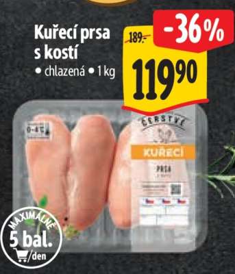 Kuřecí prsa s kostí