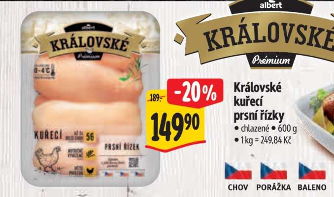 Královské kuřecí prsní řízky