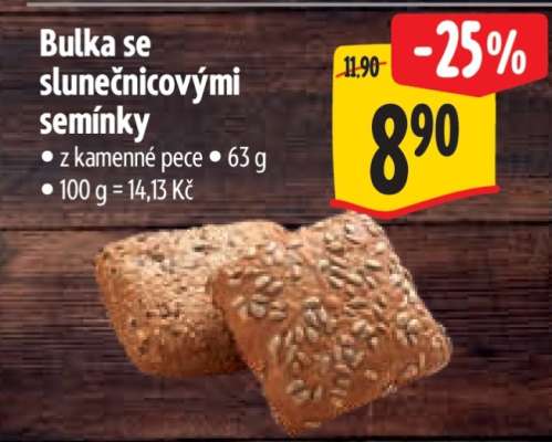 BULKA SE SLUNEČNICOVÝMI SEMÍNKY