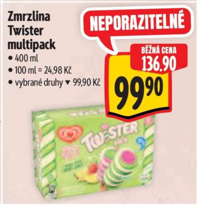Zmrzlina Twister multipack