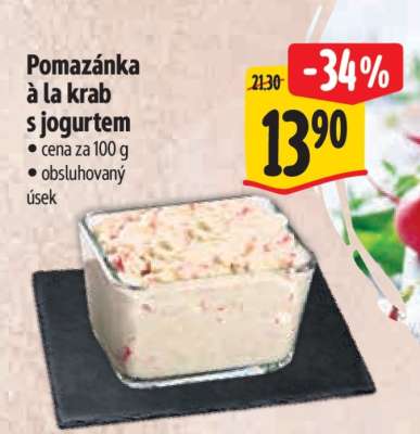 Pomazánka à la krab s jogurtem