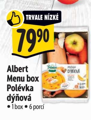 Albert Menu box Polévka dýňová