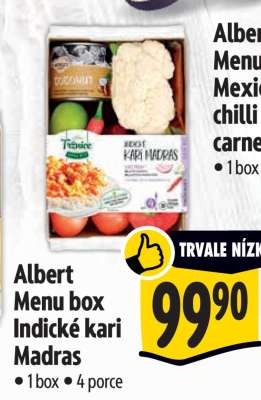 Albert Menu box Indické Kari Madras