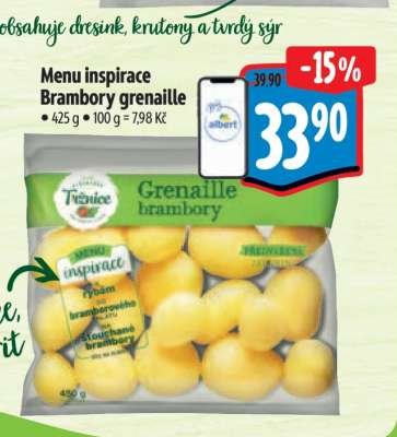 Menu inspirace Brambory grenaille