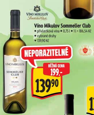 Víno Mikulov Sommelier Club