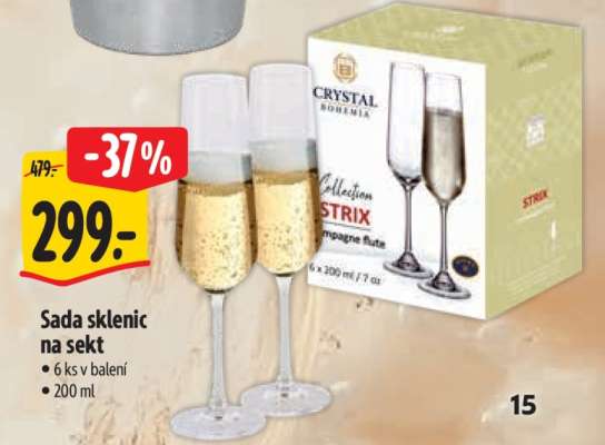 Sada sklenic na sekt