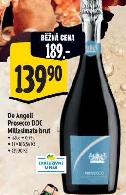 De Angeli Prosecco DOC Millesimato brut