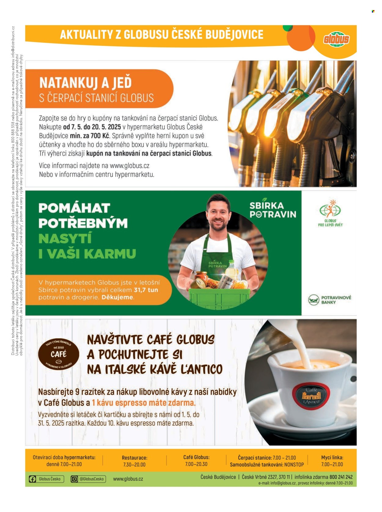 Leták Globus - 7.5.2025 - 13.5.2025. Strana 1