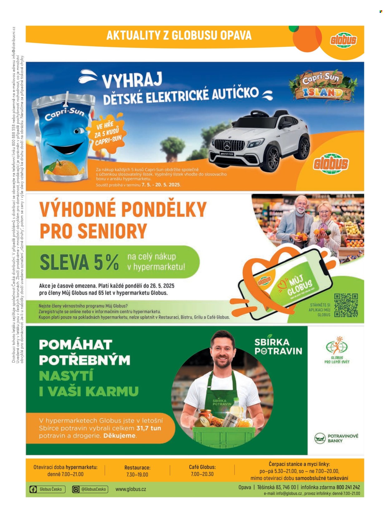 Leták Globus - 7.5.2025 - 13.5.2025. Strana 1