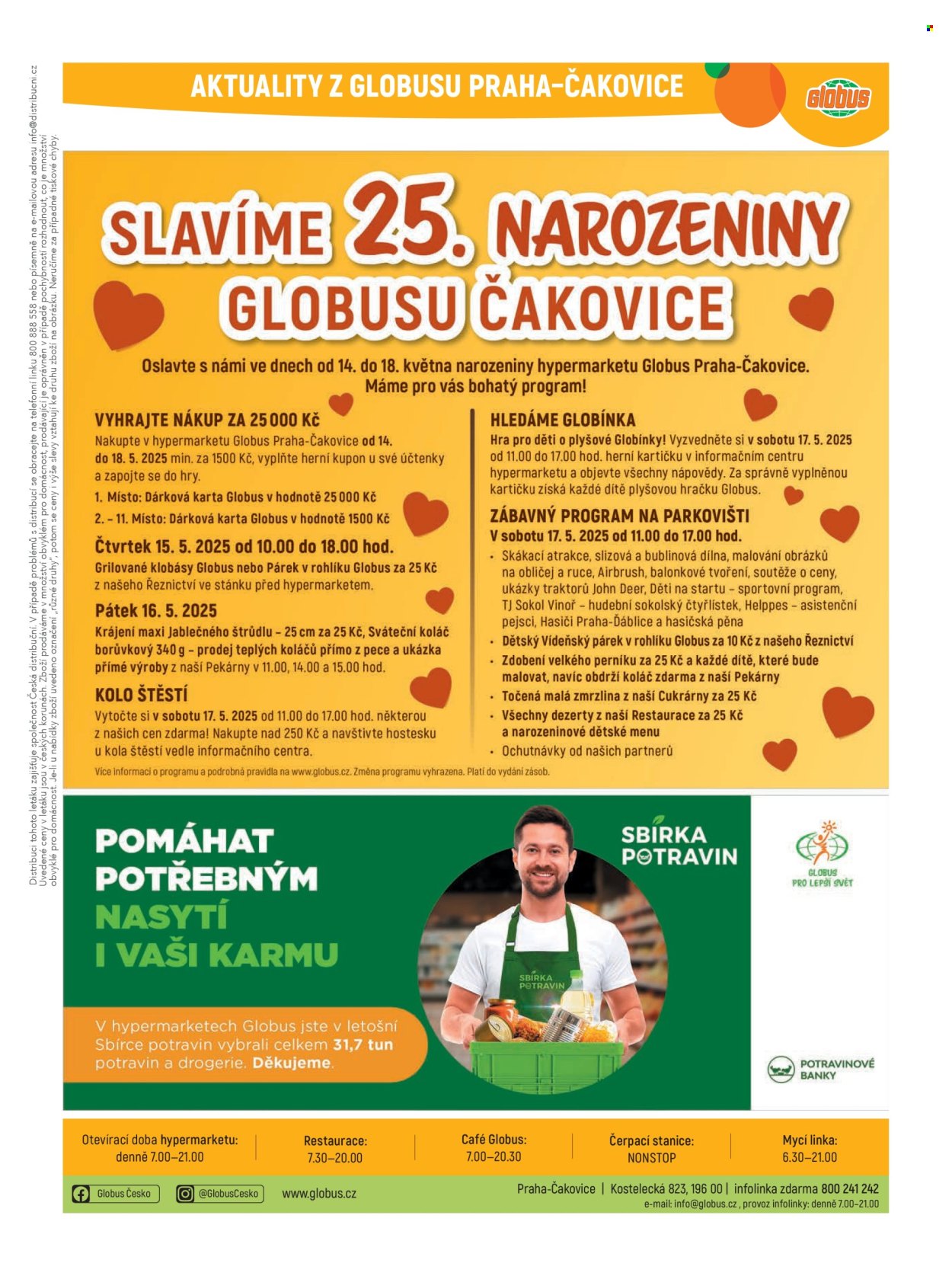 Leták Globus - 7.5.2025 - 13.5.2025. Strana 1