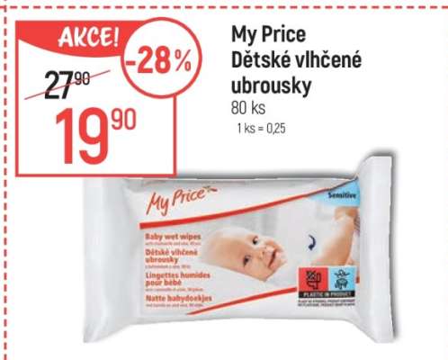 My Price dětské vlhčené ubrousky