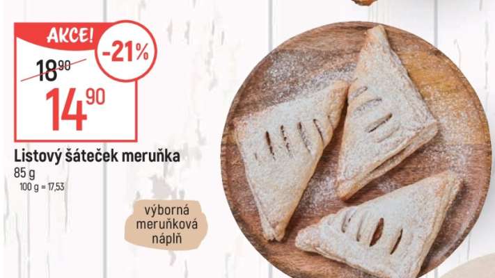 Listový šáteček meruňka