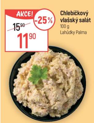Chlebíčkový vlašský salát