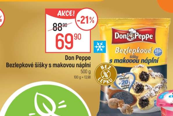Don Peppe Bezlepkové šišky s makovou náplní