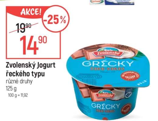 ZVOLENSKÝ Jogurt řeckého typu