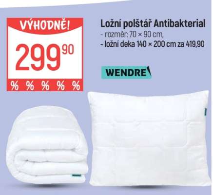 Ložní polštář Antibakteriál