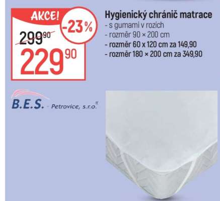 Hygienický chránič matrace
