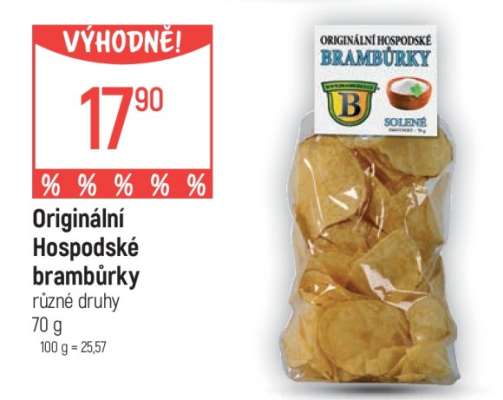 Originální hospodské brambůrky