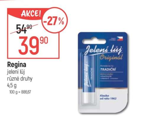 Regina jelení lůj