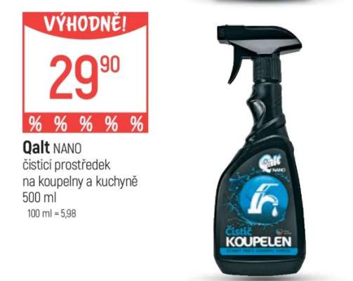 Qalt NANO čisticí prostředek na koupelny a kuchyně