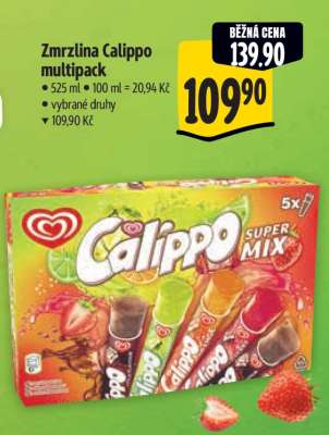 Zmrzlina Calippo multipack