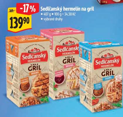 Sedlčanský hermelín na gril