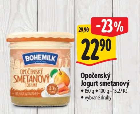 Opočenský jogurt smetanový
