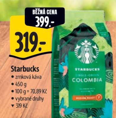 Starbucks Zrnková káva