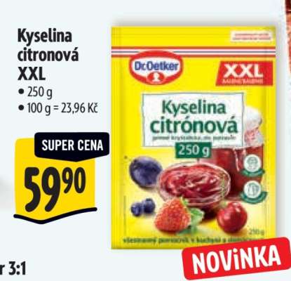 Kyselina citrónová XXL
