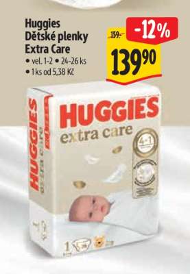 Huggies Dětské plenky Extra Care