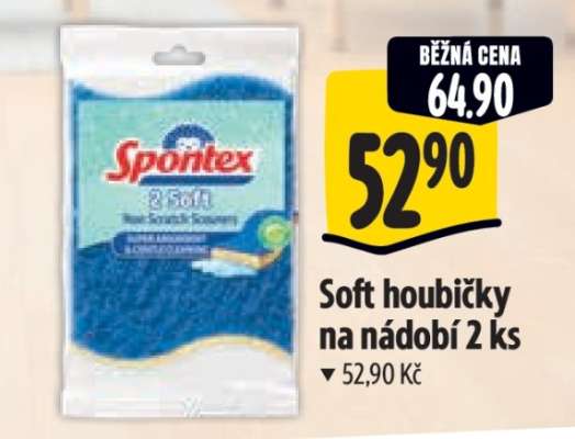 Soft houbičky na nádobí 2 ks