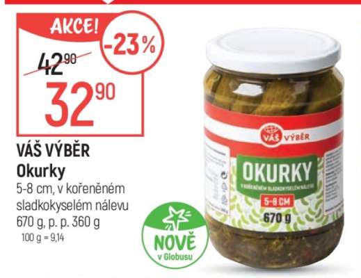 VÁŠ VÝBĚR Okurky