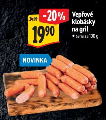 Vepřové klobásky na gril