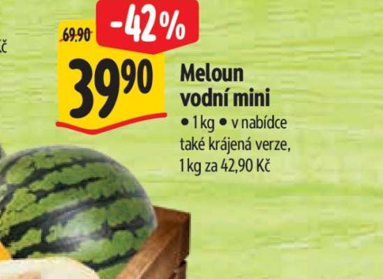 Meloun vodní mini