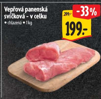 Vepřová panenská svíčková – v celku
