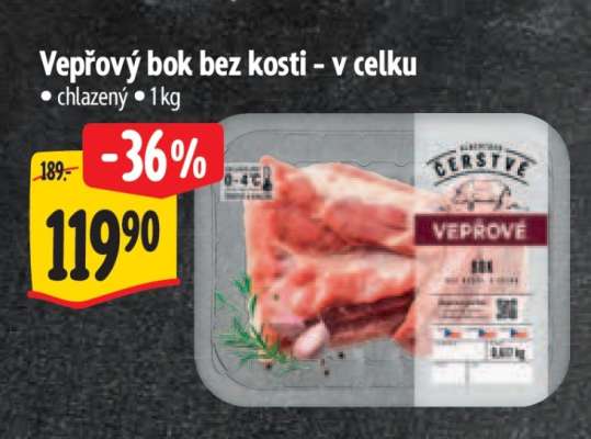 Vepřový bok bez kosti – v celku
