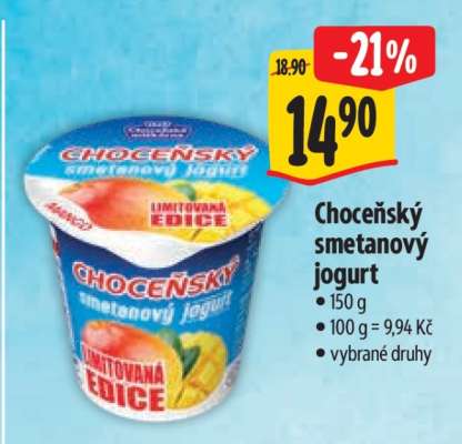 Choceňský smetanový jogurt